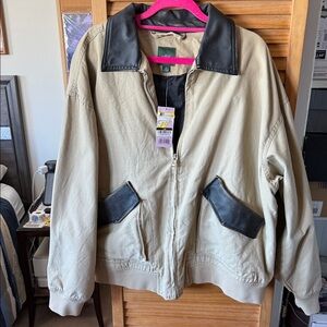 Wild Fable Utility Jacket in Tan and Black